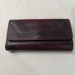 Frye Dark Burgundy Leather Wallet
